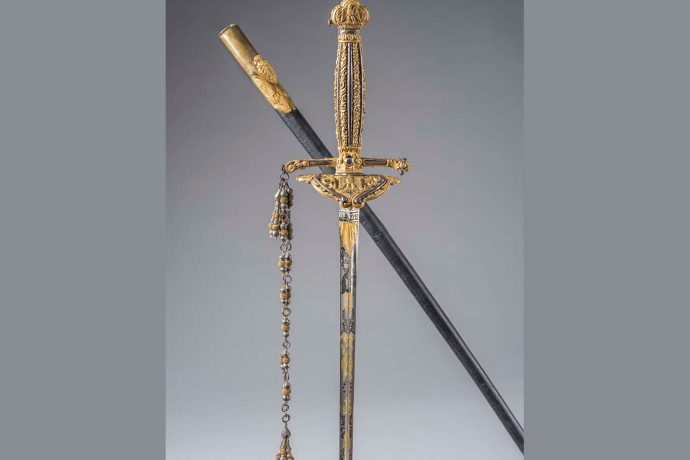 Espada labrada en oro que perteneció a Napoleón I