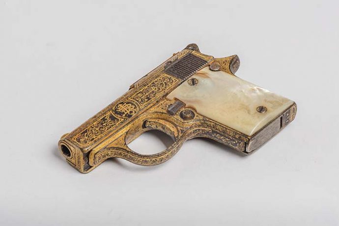 Pistola de Augusto B. Leguia. Presidente del Perú. Período 1919-1930.